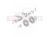 Triumph 2014 THUNDERBIRD LT Front Brake Caliper & Discs