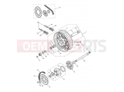 Rear Wheel & Final Drive - Triumph BONNEVILLE T100 EFI 2012