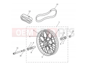 Triumph 2017 BONNEVILLE T100 BLACK Front Wheel