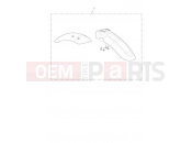 Triumph 2020 STREET SCRAMBLER High Mudguard Kit, Painted