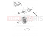 TRIUMPH Tiger 800 674842 > TIGER XCA Rear Wheel & Final Drive