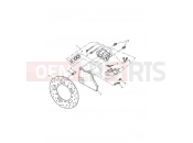 TRIUMPH SPEEDMASTER CARBS Rear Brake Caliper & Disc