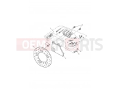 TRIUMPH SPEEDMASTER EFI Rear Brake Caliper & Disc