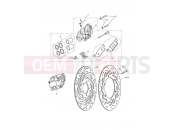 TRIUMPH SPEEDMASTER EFI Front Brake Caliper & Disc