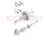 Triumph 2010 SCRAMBLER EFI Rear Wheel & Final Drive