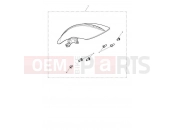 Short, Front Mudguard Kit, Black - Triumph BONNEVILLE BOBBER 2019