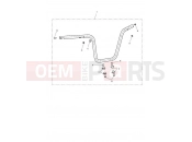 Triumph 2021 BONNEVILLE BOBBER Handlebar, High, Chrome