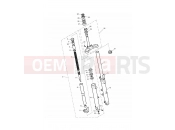 Triumph 2014 THRUXTON 900 EFI Front Forks & Lower Yoke