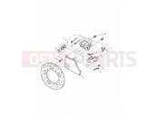 TRIUMPH AMERICA CARBS Rear Brake Caliper & Disc