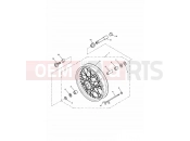 TRIUMPH AMERICA CARBS Front Wheel 281465-F2