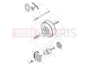 TRIUMPH AMERICA CARBS Rear Wheel & Final Drive 281466