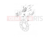 Triumph 2011 AMERICA EFI Front Brake Caliper & Disc