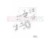 TRIUMPH TIGER 885i 71699 > 124105 Rear Brake Caliper & Disc