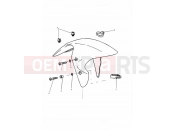 Triumph 2001 DAYTONA 595 / 955i Front Mudguard All Markets Except US,CA,SG
