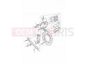TRIUMPH LEGEND TT Rear Brake Disc & Caliper