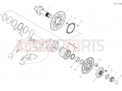 DUCATI 2022 Diavel 1260 REAR WHEEL SPINDLE