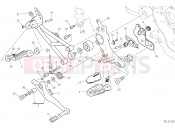 DUCATI 2022 Hypermotard 950 SP FOOTRESTS, RIGHT