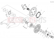 DUCATI 2022 Hypermotard 950 SP REAR WHEEL SPINDLE