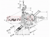PIAGGIO Beverly 350 4T 4V ie Sport Touring Head unit - Valve
