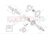 DUCATI 2009 Monster 1100 Rear wheel axle