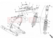 DUCATI 2002 Monster 400 REAR SHOCK ABSORBER » SWING ARM