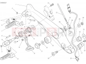 DUCATI 2022 Scrambler Nightshift FOOTRESTS, RIGHT [MOD:SCR800NS]