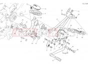 DUCATI 2023 Hypermotard 950 SP FOOTRESTS, LEFT