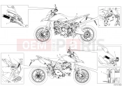 DUCATI 2023 Hypermotard 950 SP POSITIONING PLATES [XST:JPN]