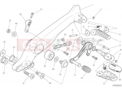 DUCATI 2023 Scrambler 1100 Dark Pro FOOTRESTS, LEFT