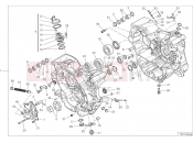 DUCATI 2019 Hypermotard 950 HALF-CRANKCASES PAIR [MOD:HYM 950]