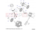 INDIAN 2021 ROADMASTER (R02) (N21TRABB) ENGINE » ENGINE, PISTON and CRANKSHAFT - ALL OPTIONS (200968C)