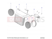 ELECTRICAL | ELECTRICAL, INSTRUMENT CLUSTER - N22TKABB ALL OPTIONS (200765C) - Indian ROADMASTER PREMIUM (R02) (N22TKABB) 2022