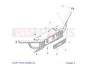 Polaris 2021 BRUTUS PRO XD 2000D (R02) (D21BBPD4B4) CHASSIS » CHASSIS, FRONT BUMPER - (C700502-3)