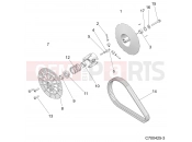 Polaris 2021 BRUTUS PRO XD 2000D (R02) (D21BBPD4B4) DRIVE TRAIN | DRIVE TRAIN, CLUTCH, DRIVEN - D21BBPD4B4 (C700425-3)