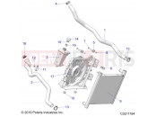 ENGINE | ENGINE, COOLING SYSTEM - A23SVA85A3 (C0211194) - Polaris SCRAMBLER 850 48 (R01) (A23SVA85A3) 2023