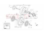 DUCATI Monster 620 FRONT AND REAR WHEELS