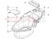 PIAGGIO Fly 50 2T Helmet huosing - Undersaddle