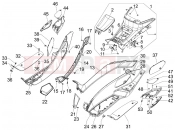 gilera 2016 Fuoco 500 LT Central cover - Footrests