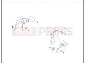 HARLEY-DAVIDSON LOW RIDER  - FXRS FRONT FENDERS