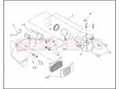 HARLEY-DAVIDSON LOW RIDER  - FXRS REAR BRAKE CALIPER