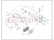 REAR BRAKE CALIPER - Harley-Davidson FLTC/FLHTC SIDECAR - SIDECAR FOR FLTC/FLHTC 1991