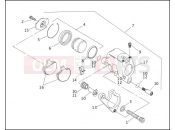FRONT BRAKE CALIPER - Harley-Davidson FLTC/FLHTC SIDECAR - SIDECAR FOR FLTC/FLHTC 1991