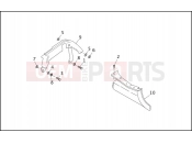 REAR BELT GUARD & DEBRIS DEFLECTOR - Harley-Davidson FLTC/FLHTC SIDECAR - SIDECAR FOR FLTC/FLHTC 1991