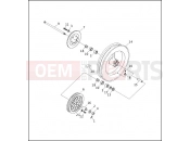 REAR WHEEL - FLHTP - Harley-Davidson FLTC/FLHTC SIDECAR - SIDECAR FOR FLTC/FLHTC 1991