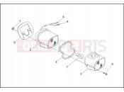 SIDECAR TAIL LAMP - TLE & RLE - Harley-Davidson FLTC/FLHTC SIDECAR - SIDECAR FOR FLTC/FLHTC 1991