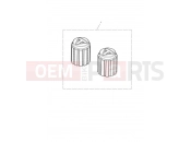 TRIUMPH Tiger 1200 GT Pro Valve Cap Kit, Laser Etch