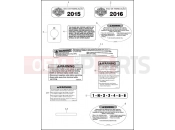 LABELS - Harley-Davidson ULTRA CLASSIC LOW - FLHTCUL 2016