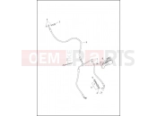 Harley-Davidson 2015 TOURING ULTRA CLASSIC LOW TWIN-COOLED  - FLHTCUL TC BRAKE LINE, FRONT - NON-ABS