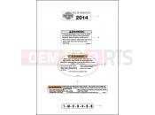 Harley-Davidson 2014 DYNA DYNA STREET BOB  - FXDB 103 LABELS
