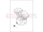 Harley-Davidson 2014 TOURING STREET GLIDE  - FLHX ENGINE ASSEMBLY, TWIN-COOLEDâ¢ - TWIN CAM 103â¢